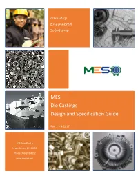 Die Casting Design and Specification Guide
