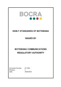 ISDB-T Standard for Botswana