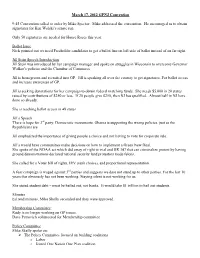 Minutes Ed Read Minutes, Mike Skelly Seconded and They Were Approved