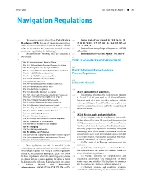 Navigation Regulations