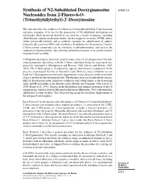 Substituted Deoxyguanosine Nucleosides from 2&#X02010