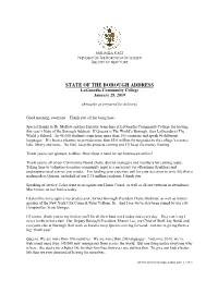 2019 Queens STATE of the BOROUGH ADDRESS