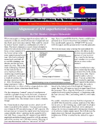 Alignment of AM Superheterodyne Radios