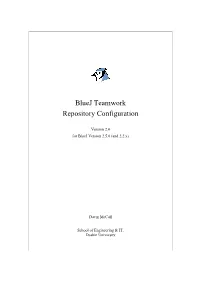 Bluej Teamwork Repository Configuration