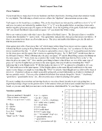 Chess Notation