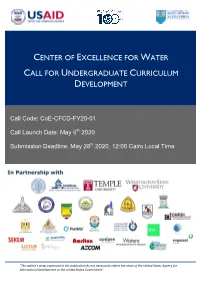 Coe-CFCD-FY20-01 Call Launch Date