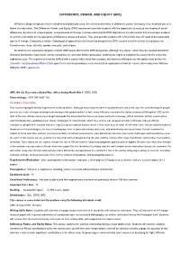 Difference, Power, and Equity (Dpe)