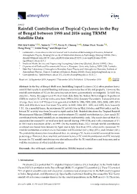 Rainfall Contribution of Tropical Cyclones in the Bay of Bengal Between 1998 and 2016 Using TRMM Satellite Data