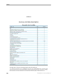 Sources and Data Description