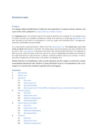 Statistical Units