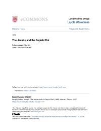 The Jesuits and the Popish Plot