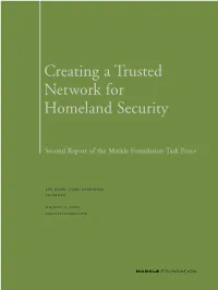 Creating a Trusted Information Network for Homeland Security Second Report of the Markle Foundation Task Force