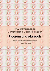 Program and Abstracts