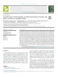 Quantification of Major Phenolic and Flavonoid Markers In