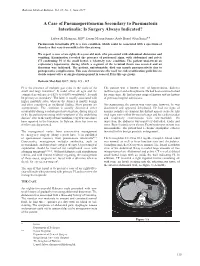 A Case of Pneumoperitoneum Secondary to Pneumatosis Intestinalis: Is Surgery Always Indicated?