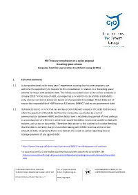 Breathing Space Scheme – LITRG Response