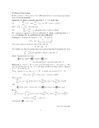 De Rham Cohomology in This Section We Will See How to Use Differential