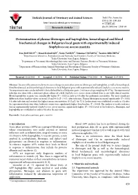 Determination of Plasma Fibrinogen and Haptoglobin, Hematological