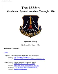 The 6555Th Table of Contents