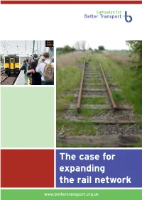 The Case for Expanding the Rail Network Contents
