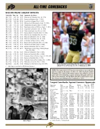 All-Time Comebacks