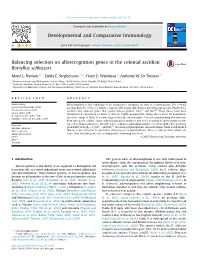 Balancing Selection on Allorecognition Genes in the Colonial Ascidian Botryllus Schlosseri