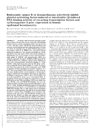 Budesonide Epimer R Or Dexamethasone Selectively