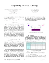 Ellipsometry for Csige Metrology