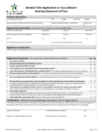 Form VTR-130-SOF