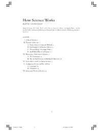 How Science Works David Goodstein