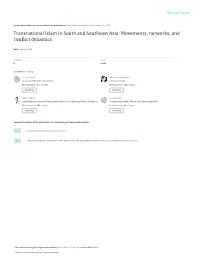 Transnational Islam in South and Southeast Asia: Movements, Networks, and Conﬂict Dynamics