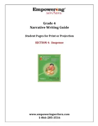 Grade 4 Narrative Writing Guide