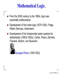 Mathematical Logic