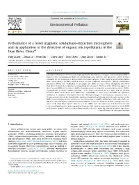 Performance of a Novel Magnetic Solid-Phase-Extraction Microsphere and Its Application in the Detection of Organic Micropollutants in the Huai River, China+