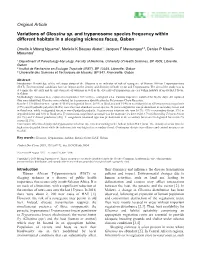 Variations of Glossina Sp. and Trypanosome Species Frequency Within Different Habitats in a Sleeping Sickness Focus, Gabon