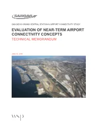 Evaluation of Near-Term Airport Connectivity Concepts Technical Memorandum