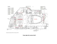 Floor Plan of Lecture Hall II