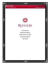 Pdf List of Public History Internships