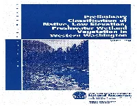 Preliminary Classification of Native, Low Elevation, Freshwater Wetland