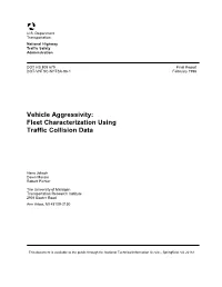 Vehicle Aggressivity: Fleet Characterization Using Traffic Collision Data