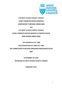 A284 Lyminster Bypass Statement of Case