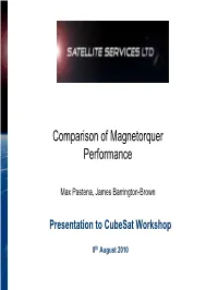 Comparison of Magnetorquer Performance