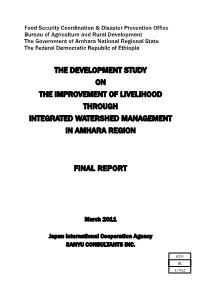 The Development Study on the Improvement of Livelihood Through Integrated Watershed Management in Amhara Region
