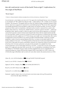 Are Old Continental Crusts of the Earth Theia-Origin?: Implications for the Origin of the Moon