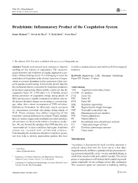 Bradykinin: Inflammatory Product of the Coagulation System