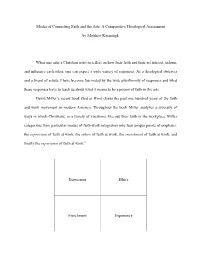 Modes of Connecting Faith and the Arts: a Comparative Theological Assessment