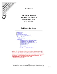 Owner's Manual for Mac OS