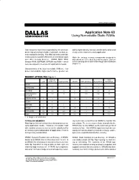 Application Note 63 Using Nonvolatile Static Rams