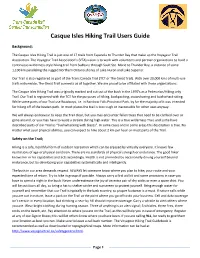 Casque Isles Hiking Trail Users Guide
