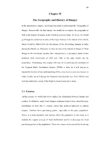 Chapter II the Geography and History of Hunger